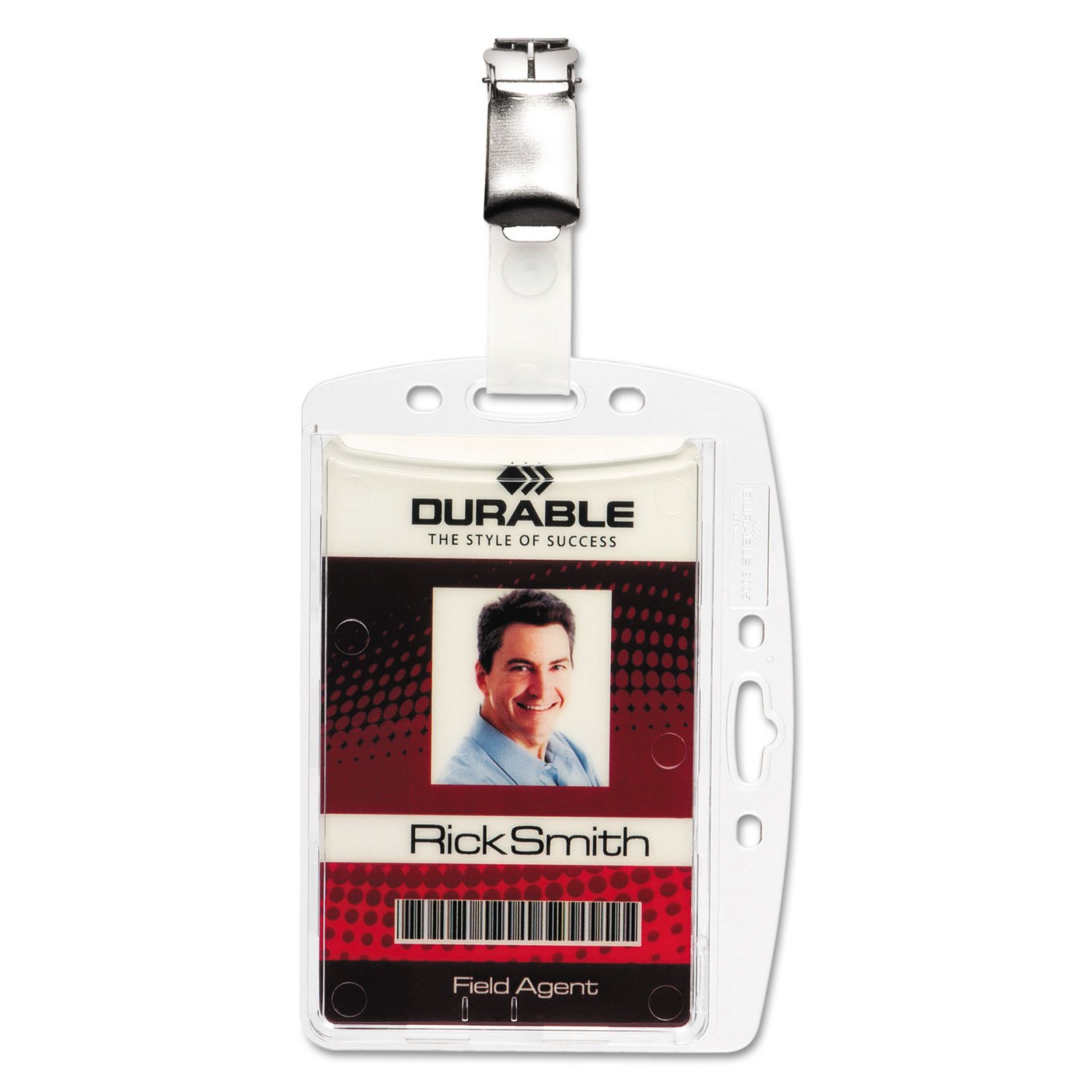 Amazon.com: Durable Acrylic Security Pass Holder with Clip
