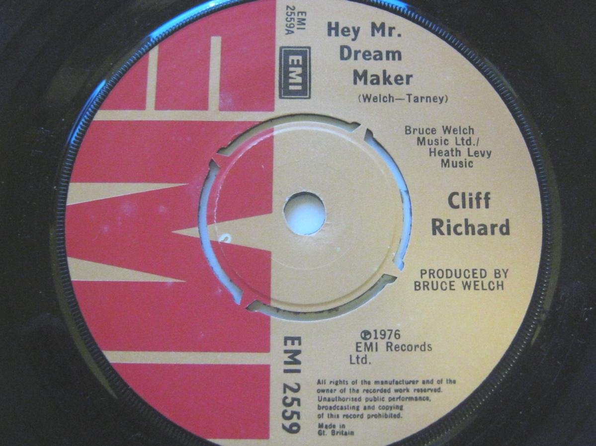 CLIFF RICHARD - HEY MR DREAM MAKER - 7 inch vinyl / 45
