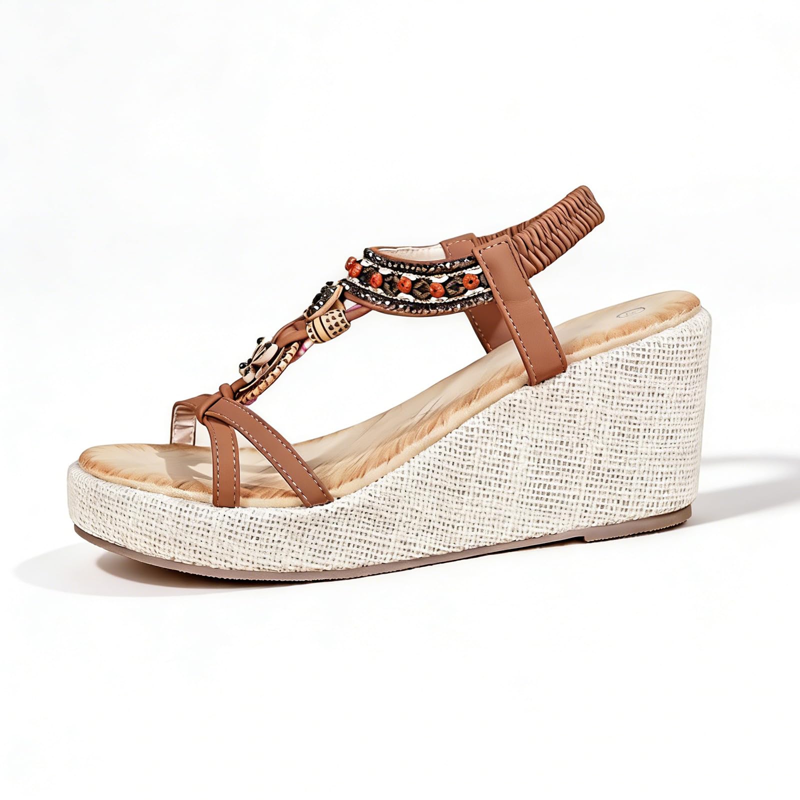 Wedges espadrille anti-glisse et faciles à enfiler pour marcher sans douleur