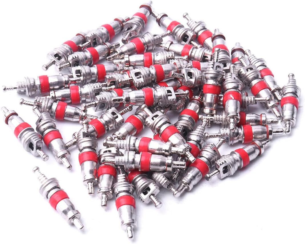 A2Z Tire Valve Core Metal Core Silver/Red 100 to 1000 PCS (1000)