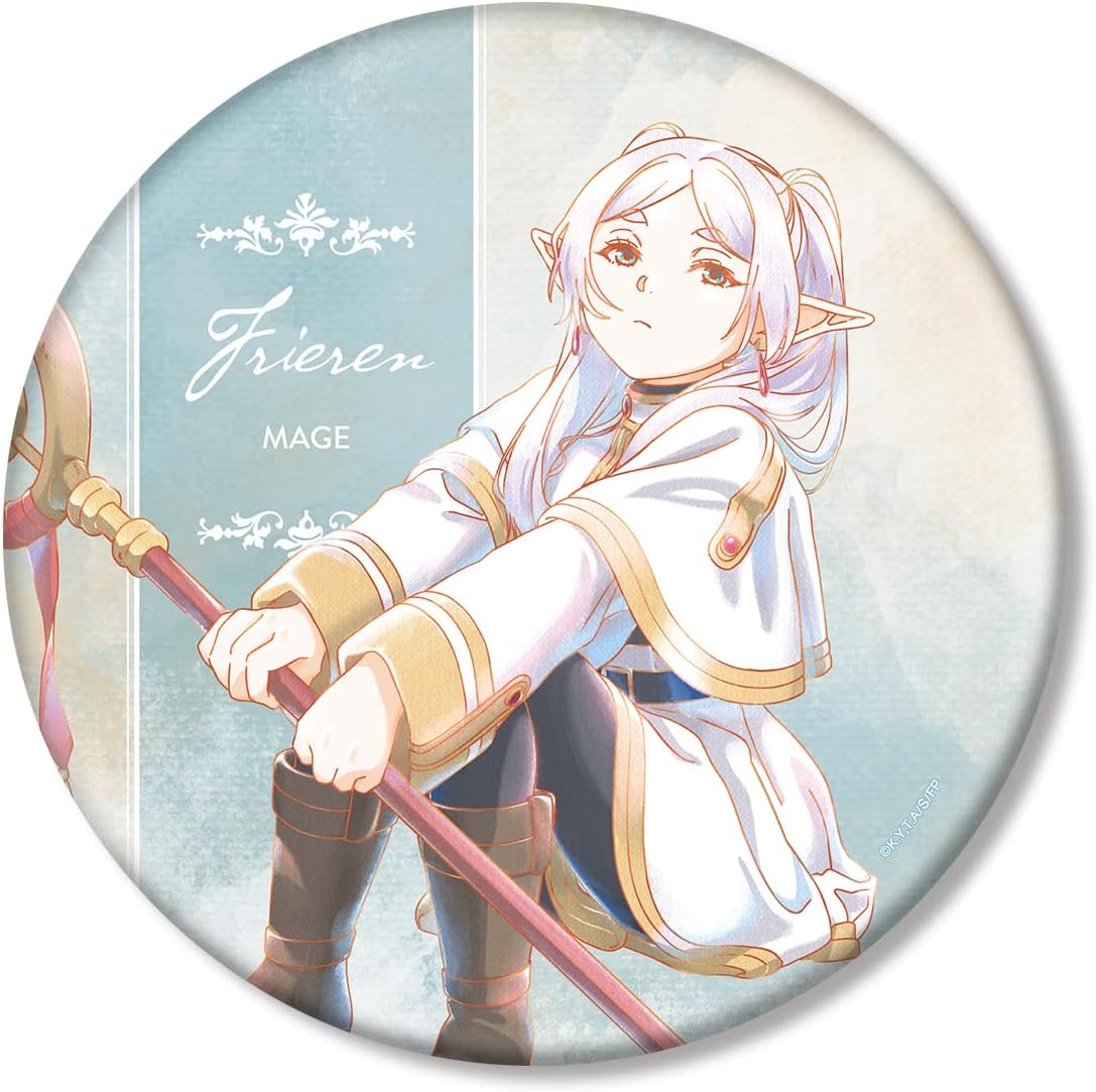 Freren of Funeral Funeral Funeral Ani Art Aqua Label Big Tin Badge Ver.A