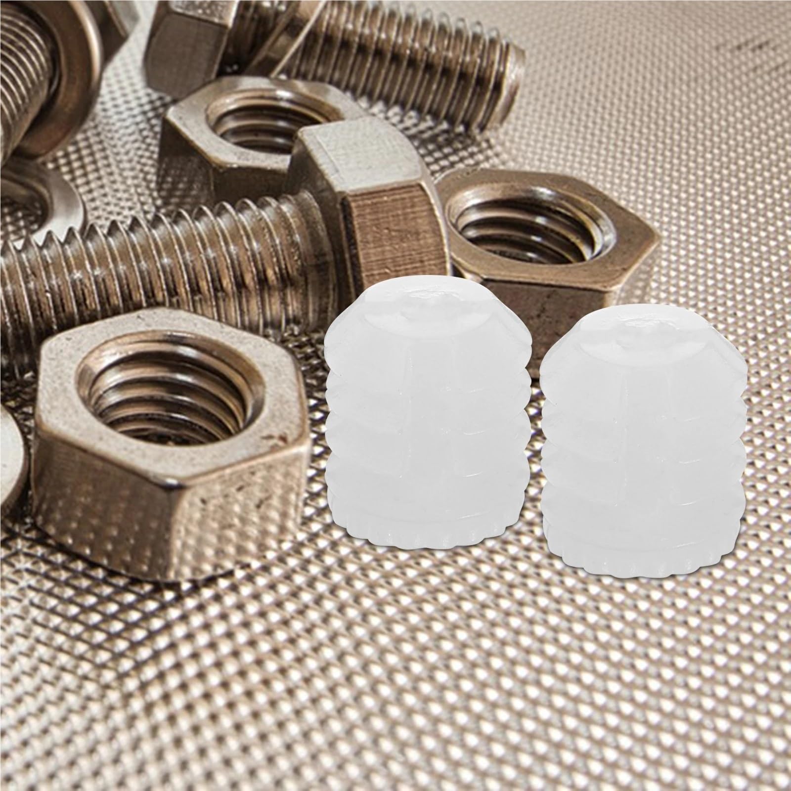 Tacos de expansión de bisagra, 1500 piezas de insertos de rosca interior exterior de plástico para accesorios de reparación de bisagras de gabinete