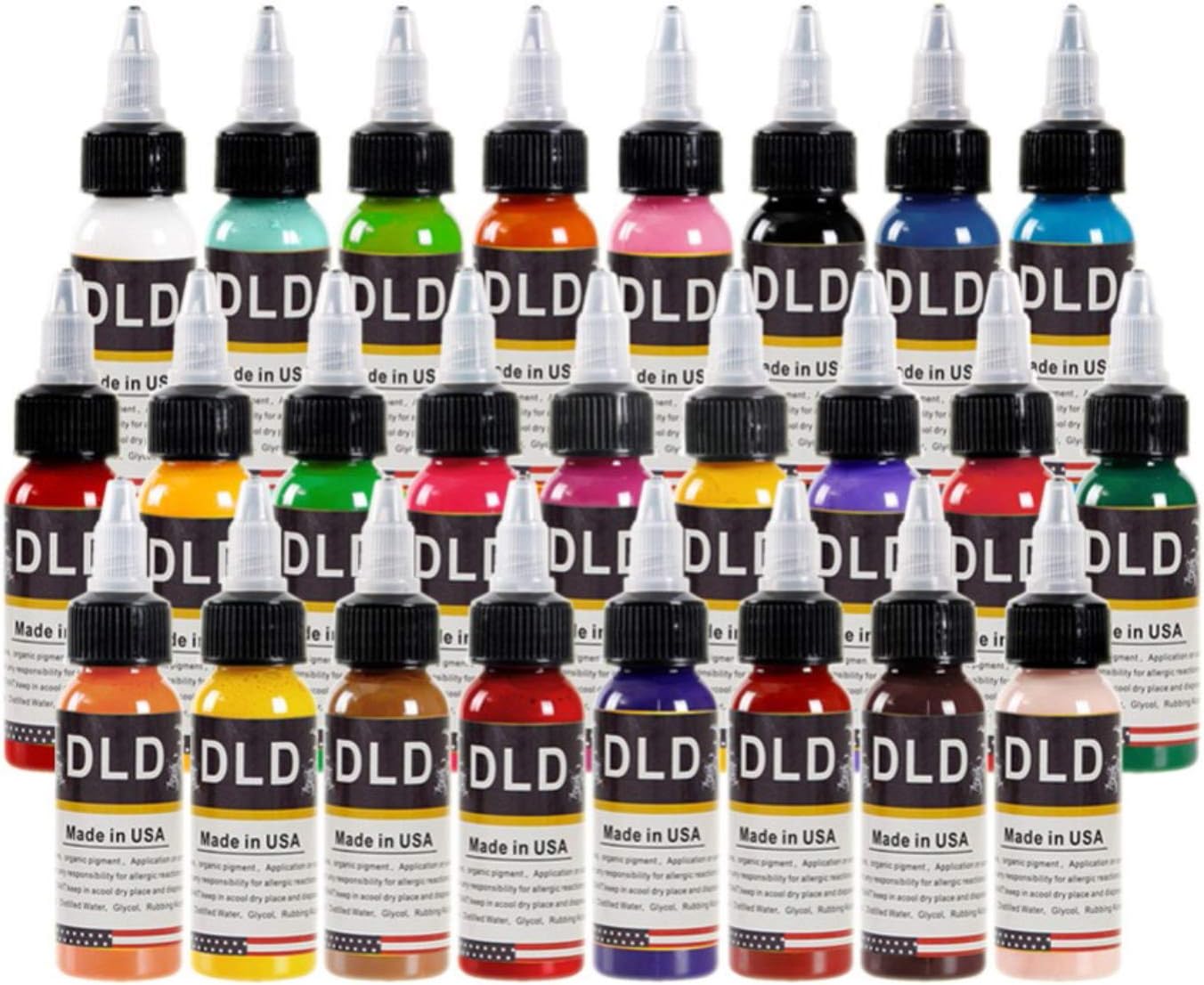 INTENZE インテンツタトゥーインク14色セット。 タトゥーマシン