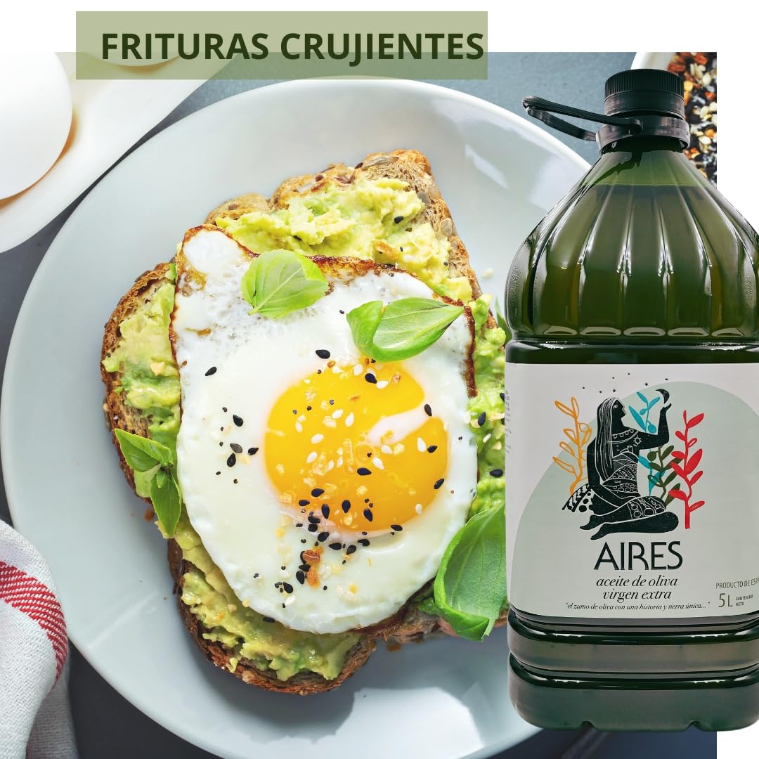 PACK 3 GARRAFAS 5Litros Aceite de Oliva Virgen Extra AIRES de Jaén
