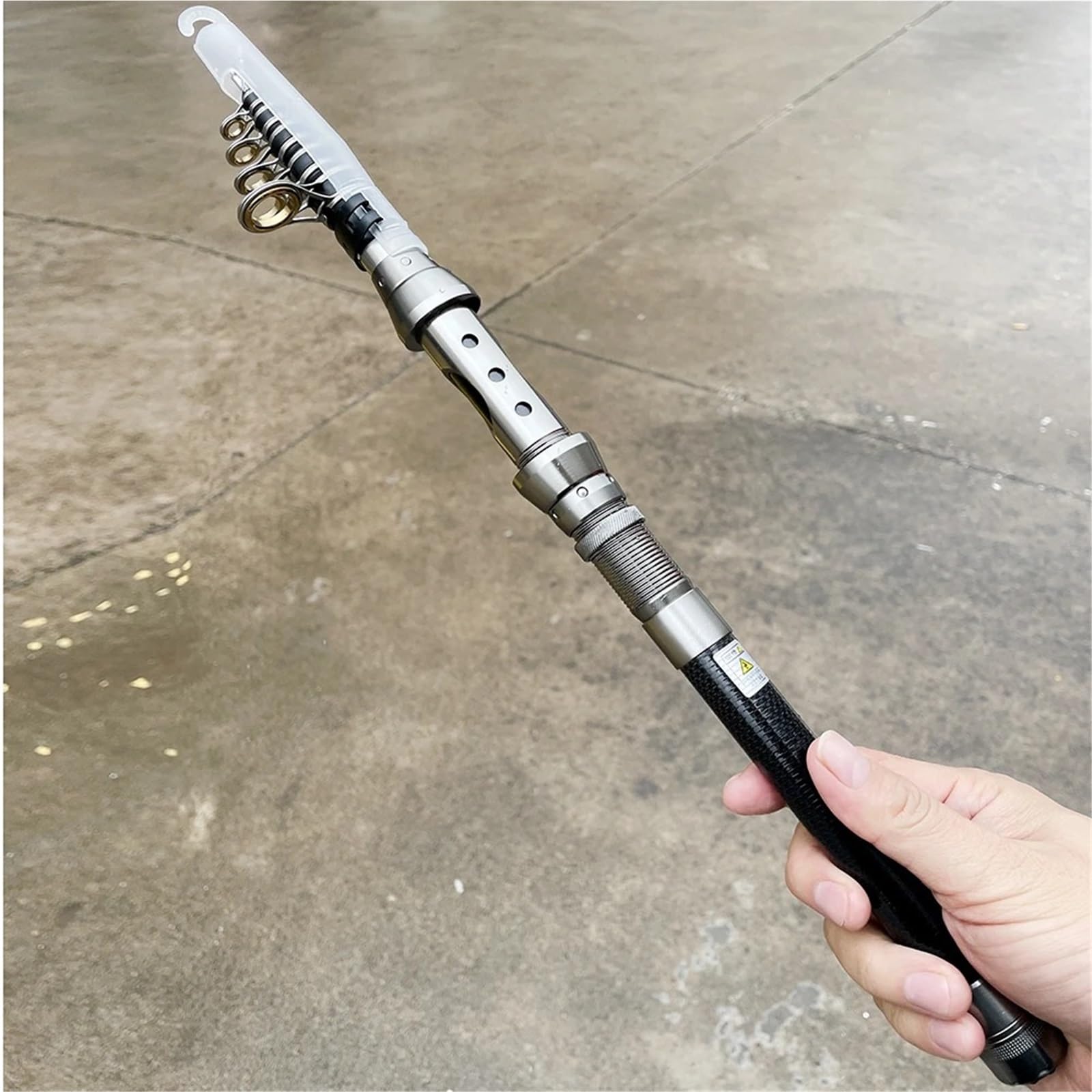 Canne da spinning Canna viaggio 1.5M-2.4M pesca alla carpa 7-10 sezioni Fibra di carbonio for attrezzatura d'acqua dolce in ruscello