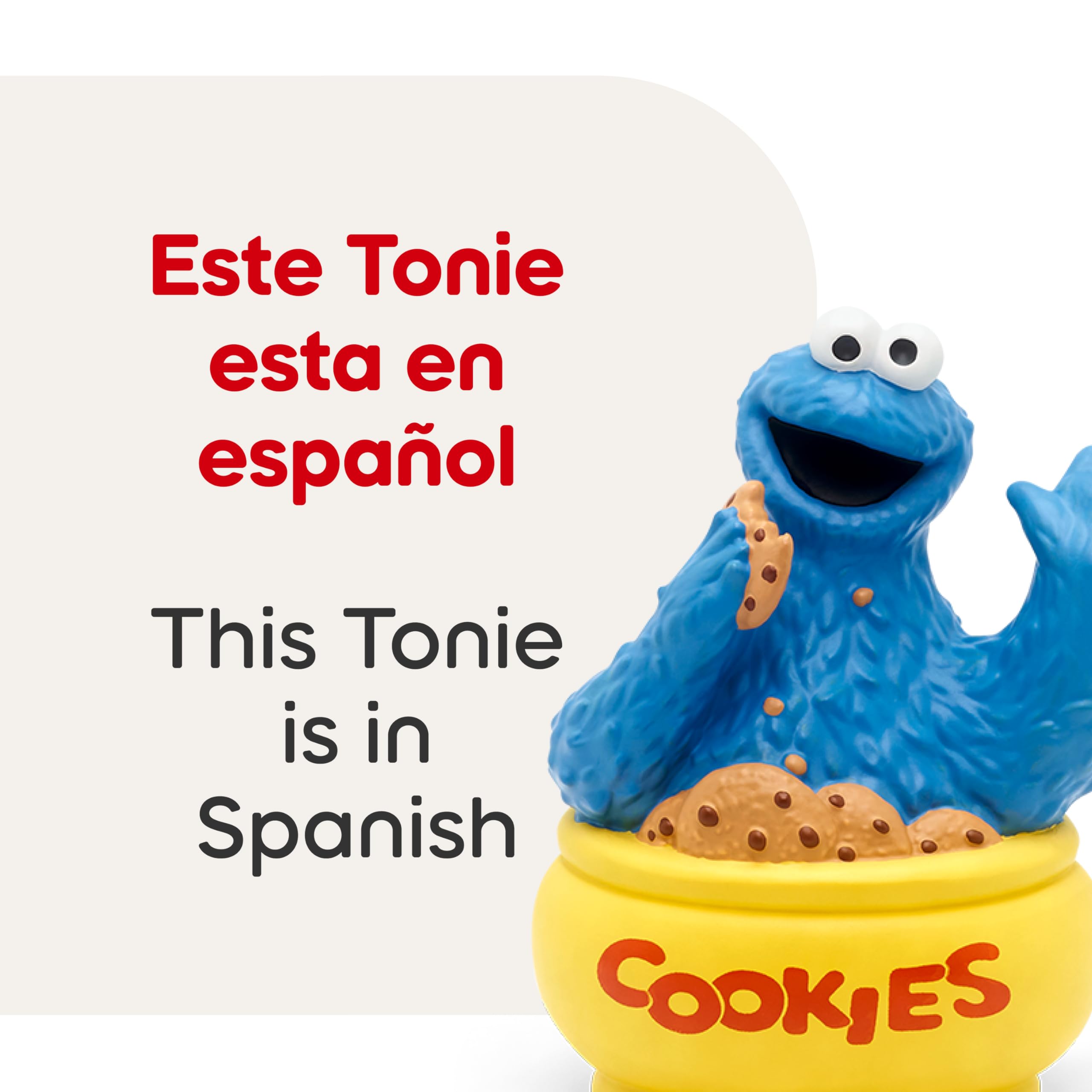 Tonies Cookie Monster Audio Toy Figurka z Ulicy Sezamkowej [hiszpański]