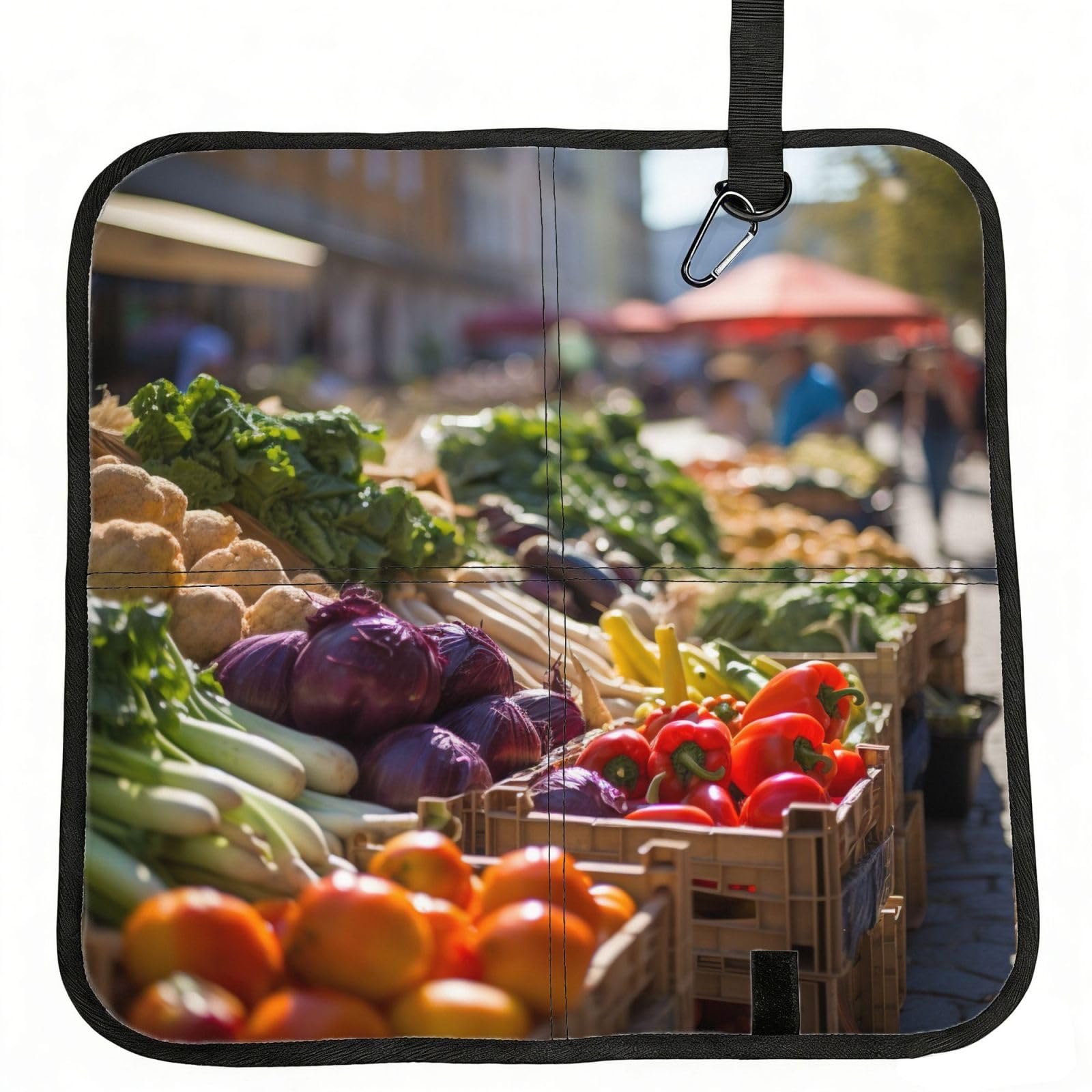 YGLHBDPBF Fruit and Vegetable Print Camping seat cushion,Foldable Sitting Pads,Save Backpack Space for Hiking