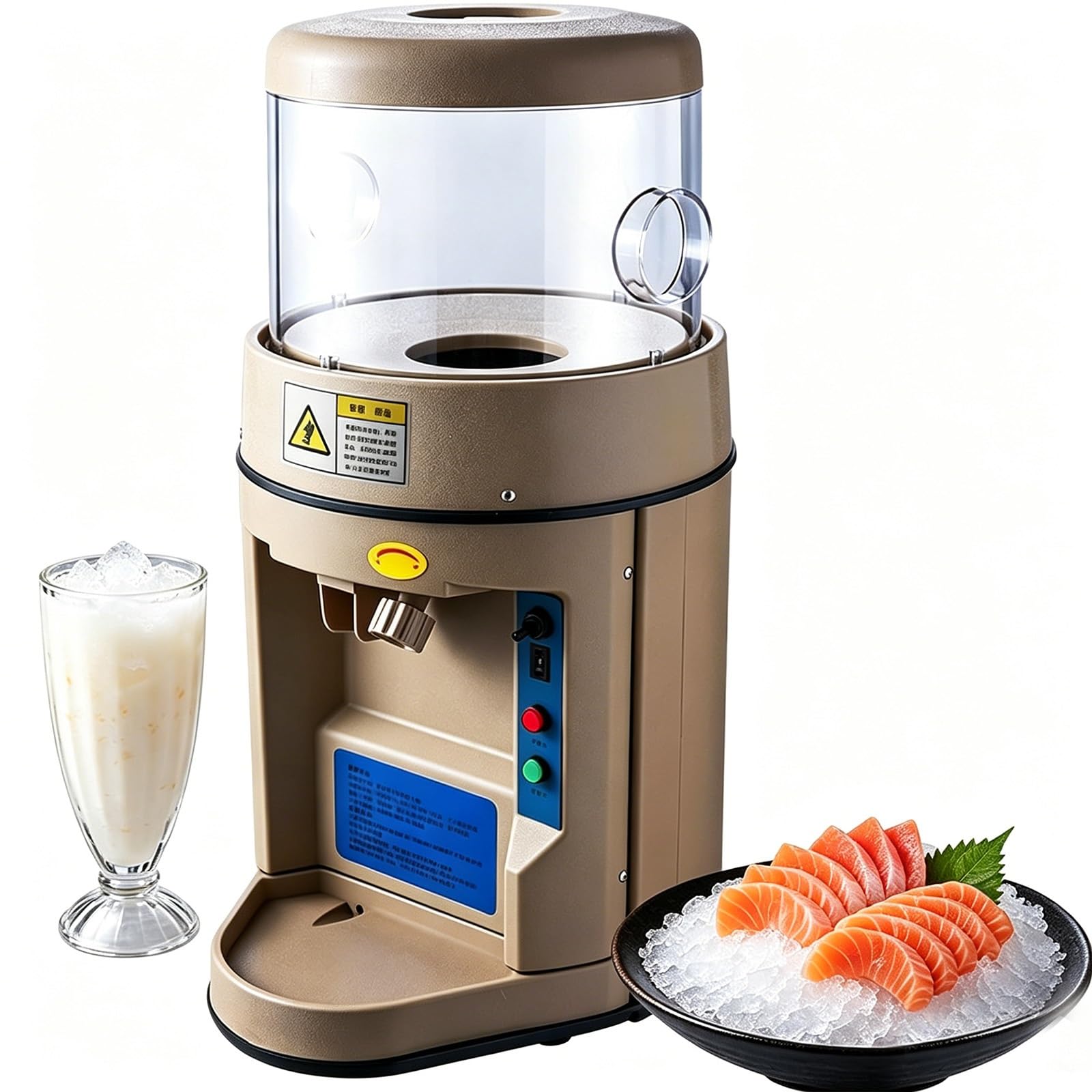 Máquina De Hielo Raspado Portátil De 440 W, Cubeta 6Kg De Capacidad