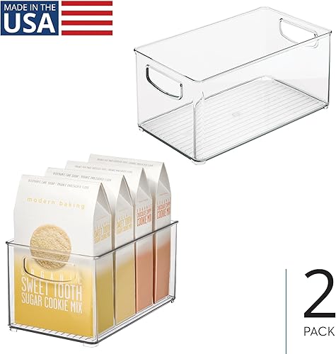 Miniatura 9 de iDesign Linus - Contenedor de plástico con asas para cocina nevera congelador despensa y organización de armarios sin bisfenol A BPA