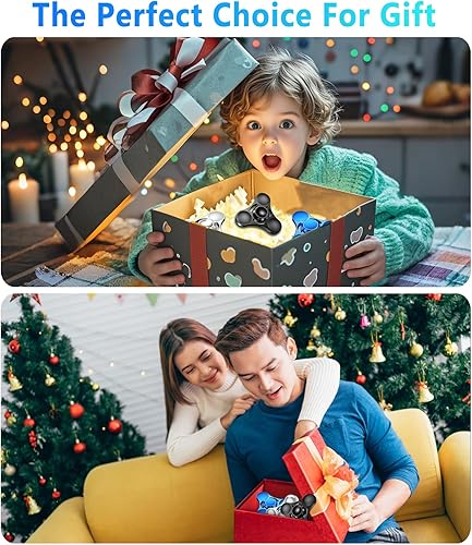 Miniatura 6 de ATESSON Juguete giratorio para la ansiedad, ultra duradero, de acero inoxidable, de alta velocidad, 3-5 minutos, latón de precisión, de metal