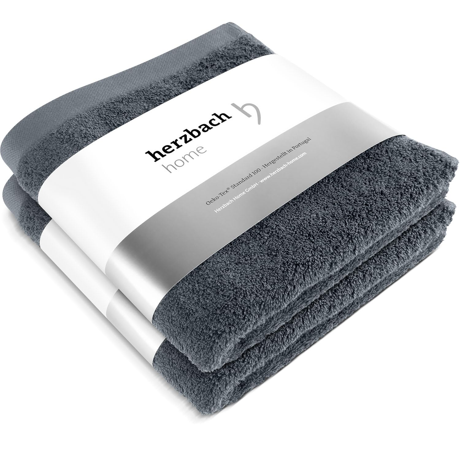 Serviettes herzbach home d'une qualité supérieure en pur coton fin pour un confort hôtelier