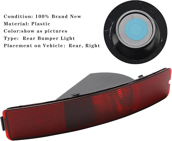 Right Rear Tail Fog Light Reflector,Right Rear Bumper Light Fit For Volvo XC90 2003-2006# 8693008