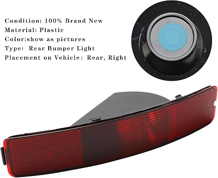 Right Rear Tail Fog Light Reflector,Right Rear Bumper Light Fit For Volvo XC90 2003-2006# 8693008