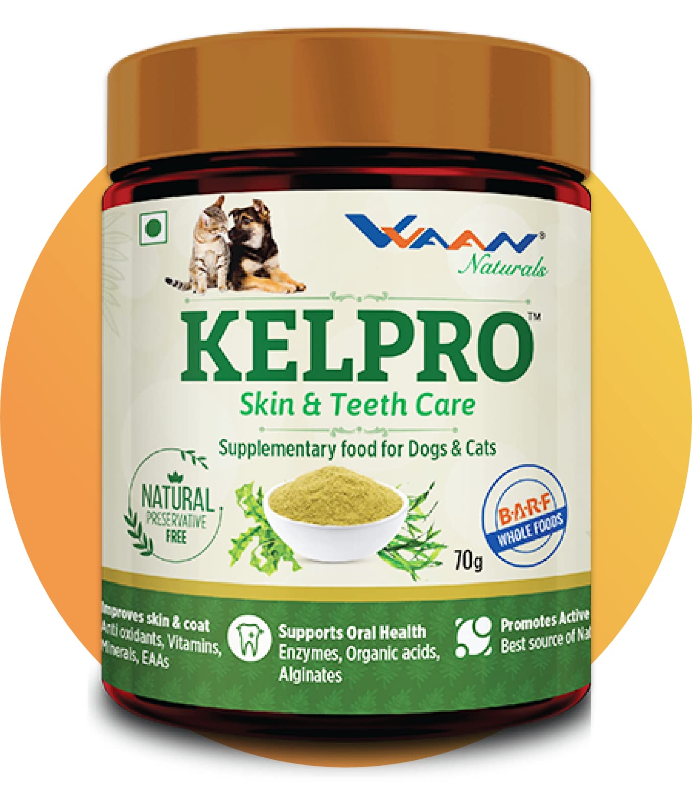 VVAAN Kelpro Oral care supplement for Dogs & Cats 70g Dental plaque Tartar Bad breath (B09H524JNH) Amazon Price History, Amazon Price Tracker