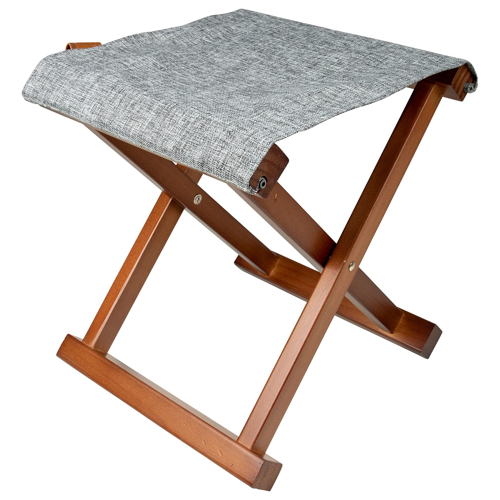 Bo-Camp Składany stołek Brentford retro taboret kempingowy składany taboret drewniany 100 kg