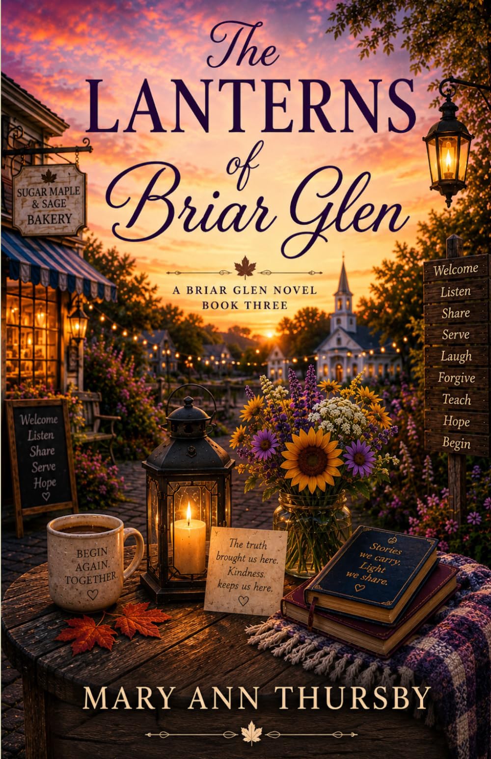 The Lanterns of Briar Glen: A Midlife Small Town Romance (The Briar Glen series)