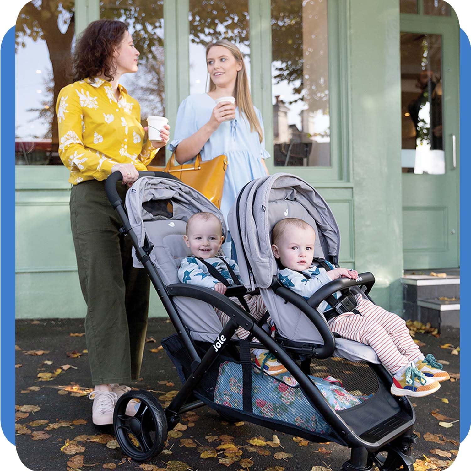 Joie evalite duo Geschwisterwagen, kompakt faltbar, Reisesystem-kompatibel, 0–15 kg