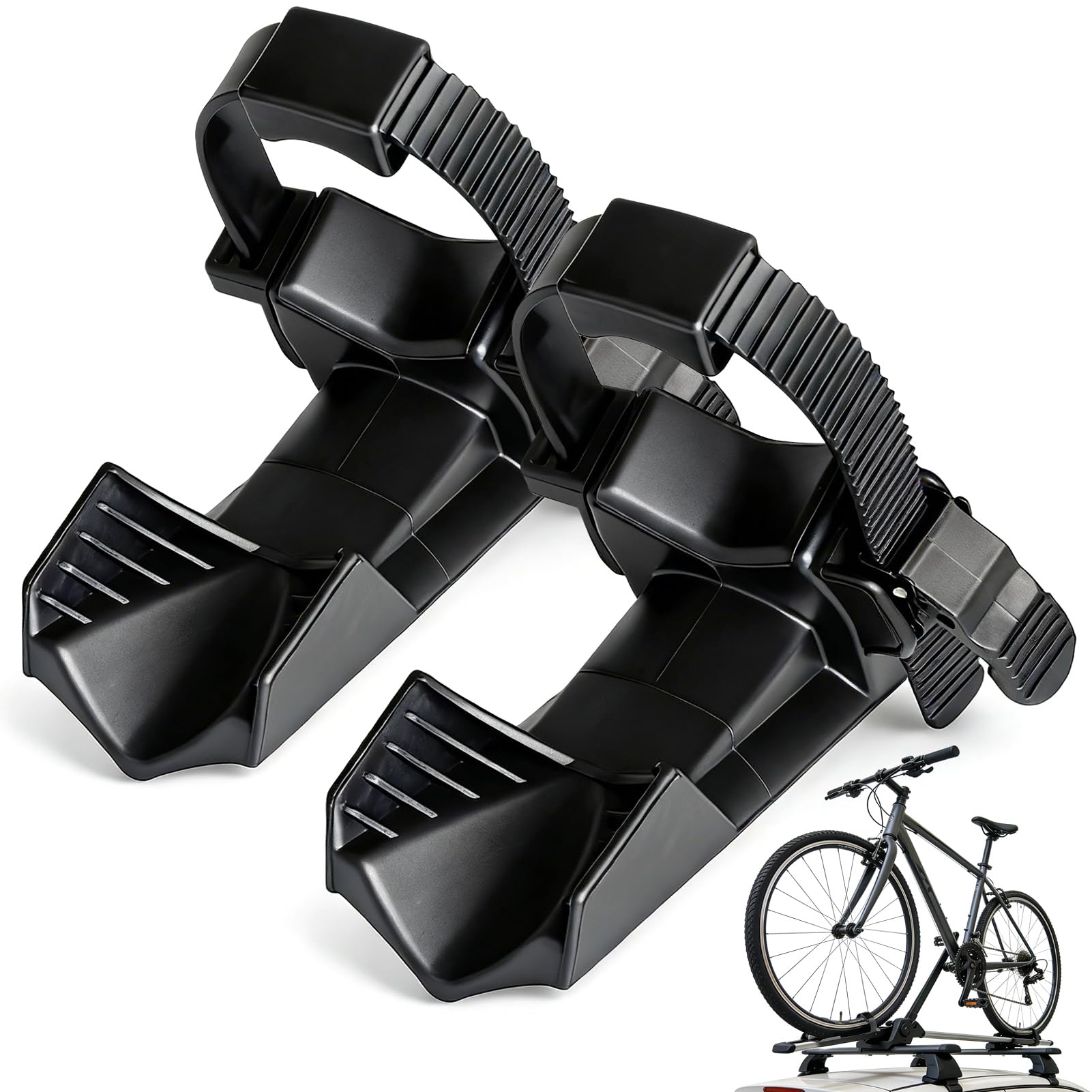 2 Stück Fahrradträger Zubehör für Breite Reifen bis zu 3,11 Zoll Schwarz Heckträger fürs Auto Ahrradträger Ersatzteile für Mountainbike und Rennrad Heckträger für Anhängerkupplung (Schwarz)