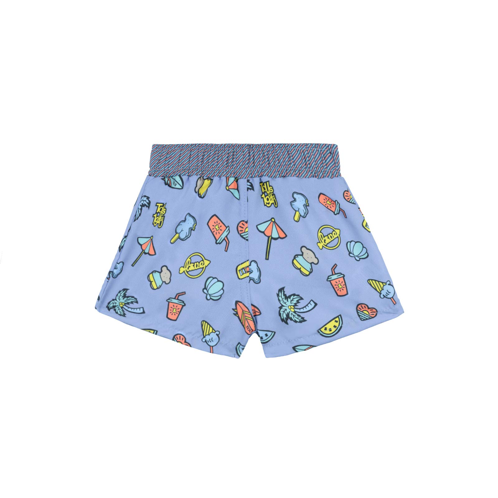 TOUS BABY Bañador de Niño Azul Celeste, con Estampado Beach. (1 Mes a 4 Años)