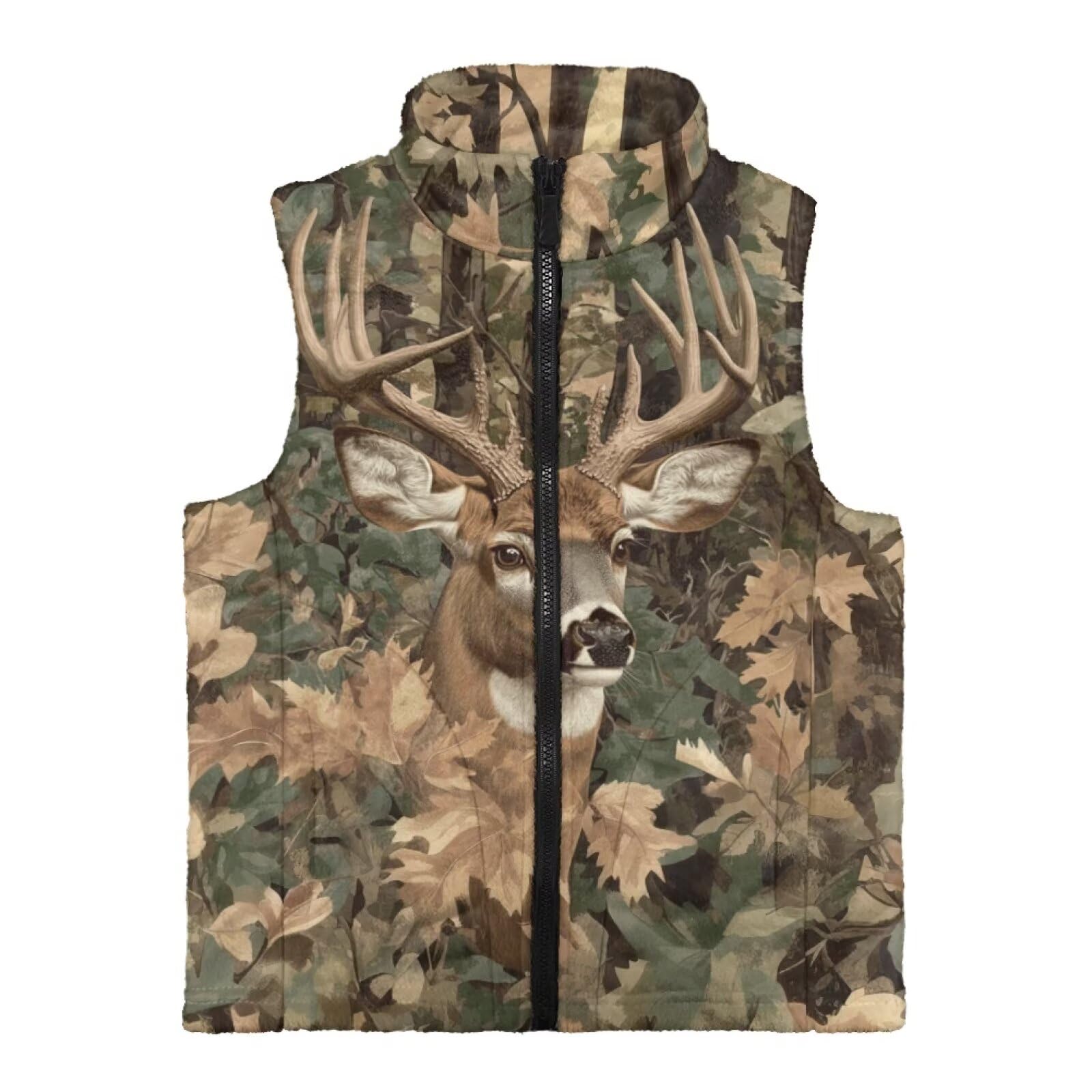 Dolyues Gilet de chasse en polaire chaude pour garçon avec poches et fermeture éclair intégrale 2 à 12 ans