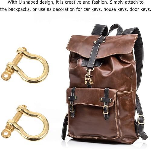 Miniatura 5 de EXCEART Anillos D Tornillo Anillos D Collar para mascotas Anillo D Tornillo en Grillete Semicírculo Anillo D Llavero Anillo D Anillo D - Anillo para