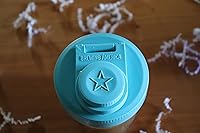 Vista 5 de Brewing America Frasco para Nata con Tapa de Vierte, 1 Pinta (16 oz) Tarro Mason Azure con Tapa de Vierte de Boca Ancha Azul Agua para Leche, Azúcar