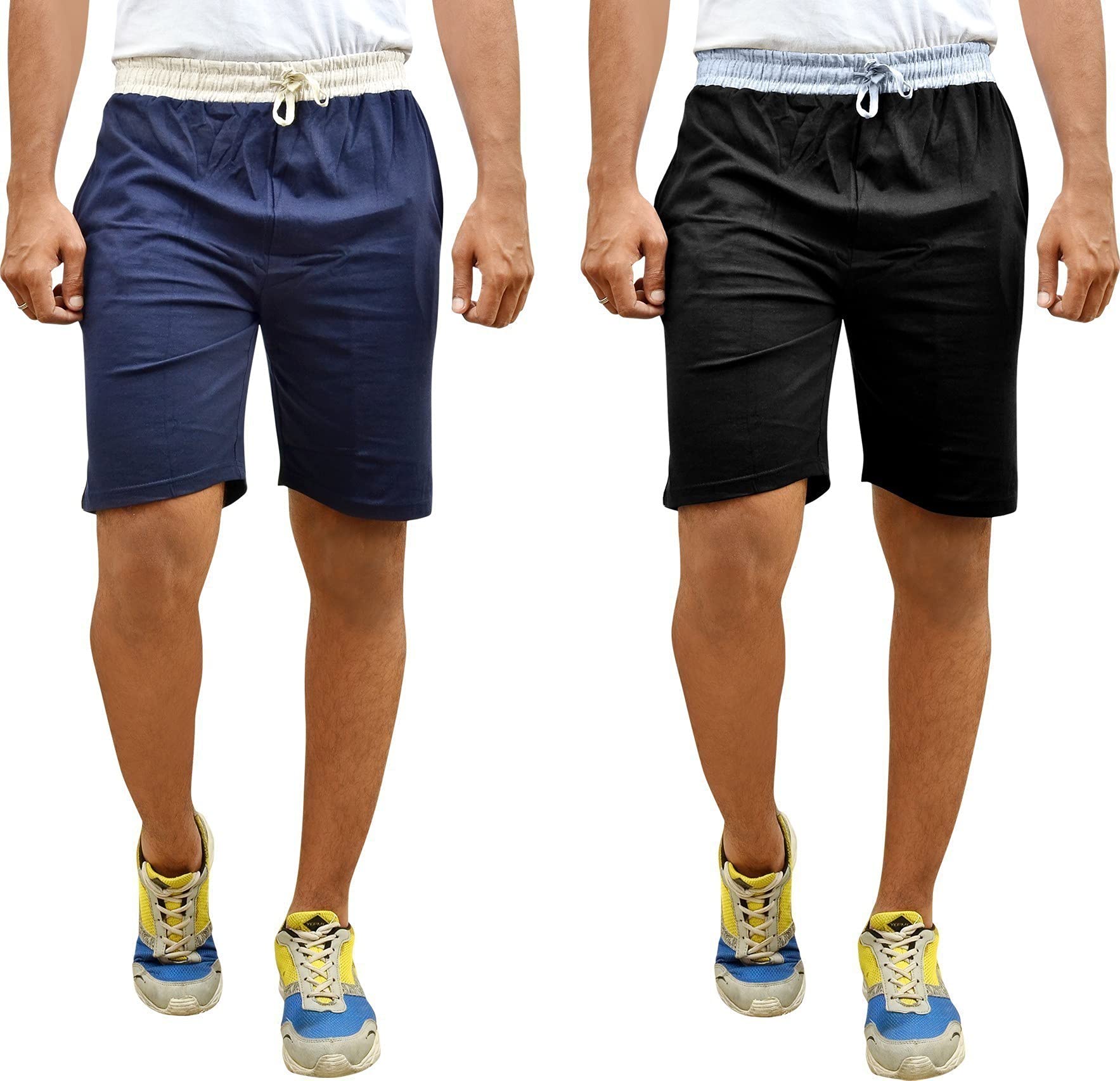 Men Cotton Shorts Combo-image-32