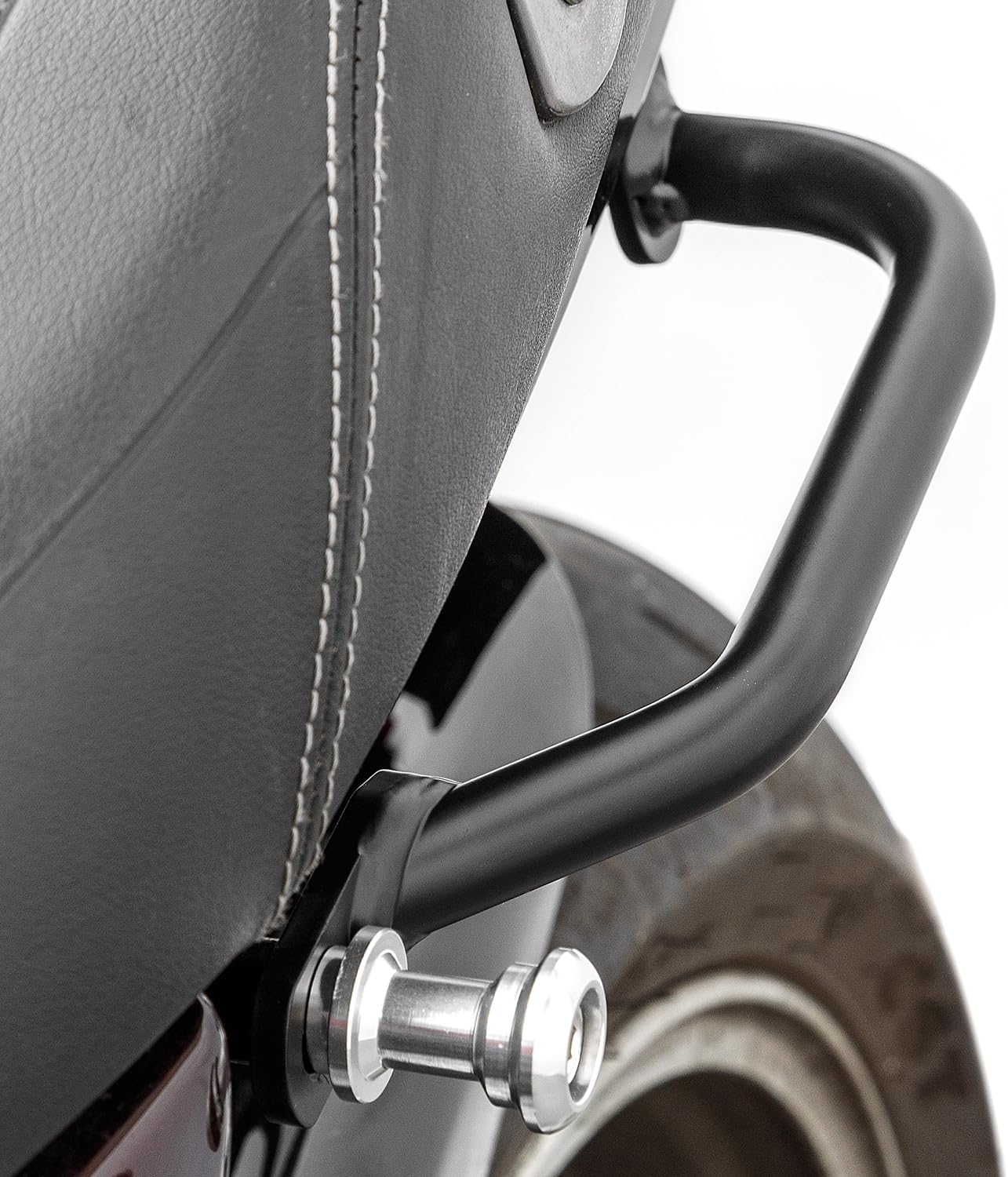 Motorcycle Rear Passenger Hand Grab Bar Compatible with Z900RS Z 900 RS 2017-2025 Rear Seat Rail (Black)