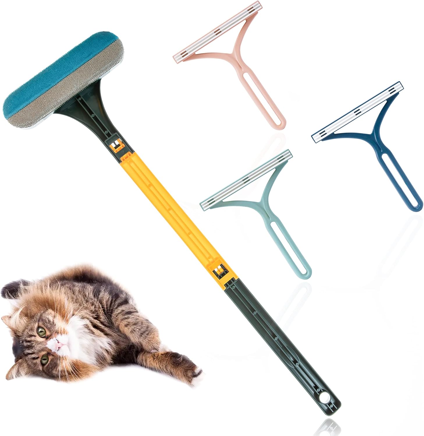 Mollypaws Carpet Rake Plus Pet Hair Remover (3 Packs