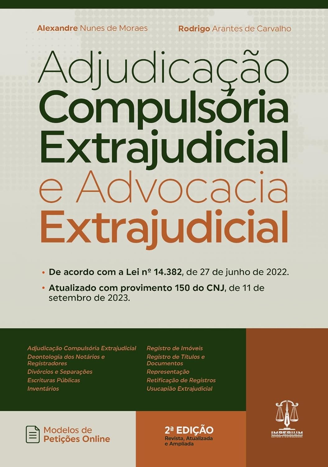 71HvsHVaIvL._SL1500_ Adjudicação Compulsória Extrajudicial e Advocacia Extrajudicial 2ª Ed. 2024 | Alexandre Nunes de Moraes | LIVRO PDF