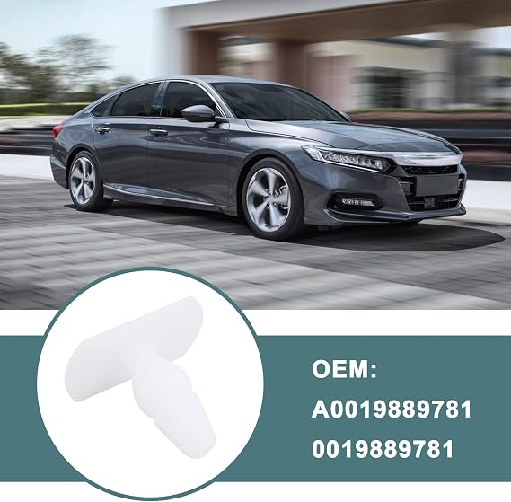 50 Pack Mudguard Clips Compatible with Mercedes Benz W123 W201 W202 Replace OEM A0019889781 0019889781