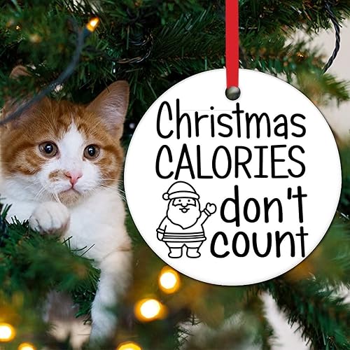 Vista 38 de Feliz Año Nuevo Yall Adorno de árbol de Navidad con citas divertidas Decoración de árbol de Navidad Recuerdo Feliz Año Nuevo Novedad Adornos