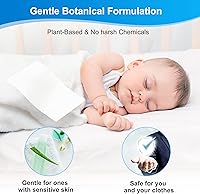 Vista 5 de Hojas de detergente para ropa – 200 cargas, tiras de lavado de aroma de lino fresco, compactas, ligeras, sin líquidos, ecológicas, hipoalergénicas