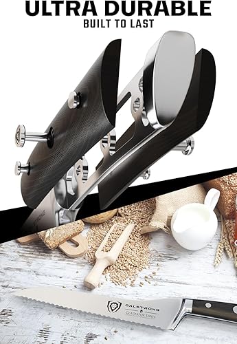 Miniatura 10 de DALSTRONG Cuchillo de pan dentado 10 pulgadas serie Gladiador acero forjado alemán de alto carbono mango G10 funda incluida certificado NSF