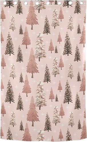 Miniatura 2 de Sparkling Winter Forest Snowflakes Blackout Curtains 84 inches Length Farmhouse Curtains for Window Treatments Vertical Blinds Bathroom Curtains