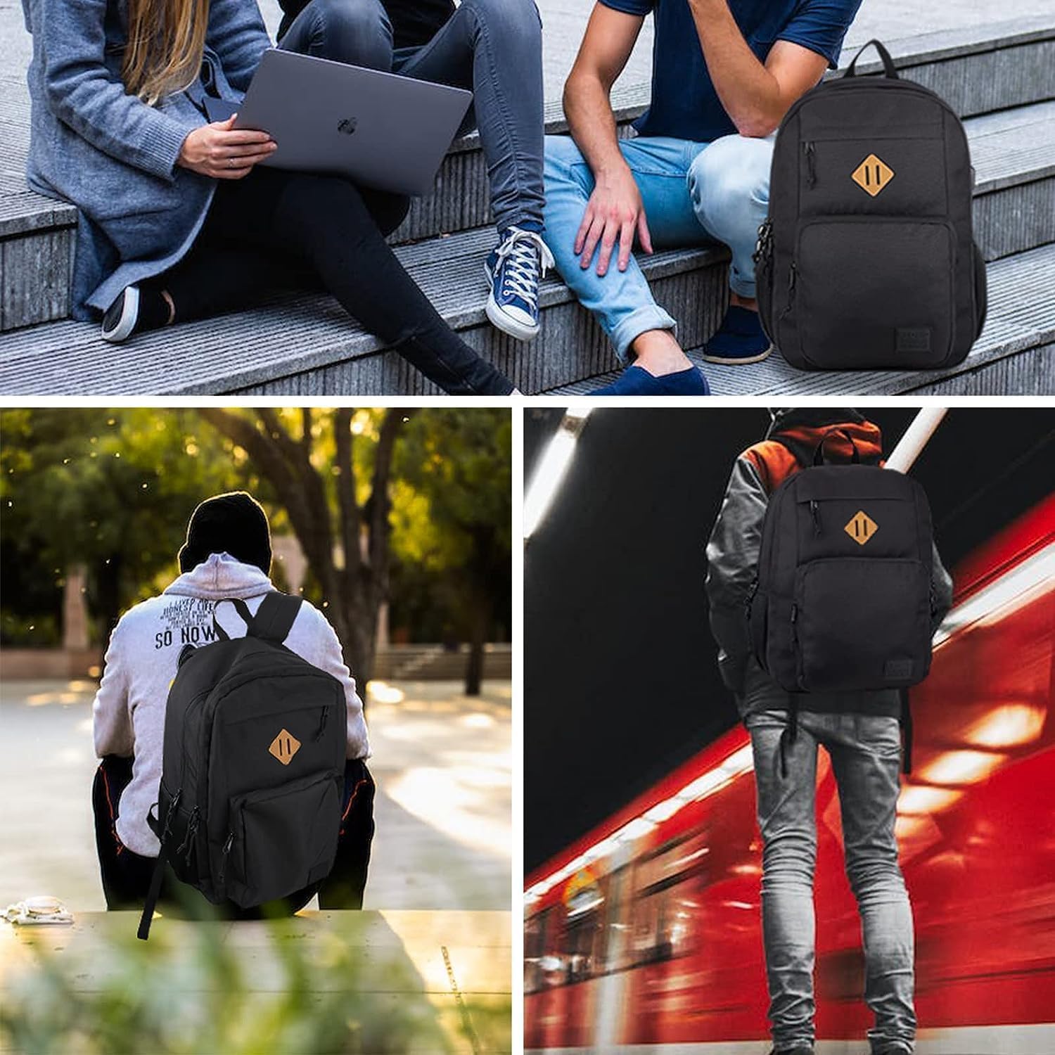 KEOFID Sac à Dos pour Ordinateur Portable pour Homme et Femme