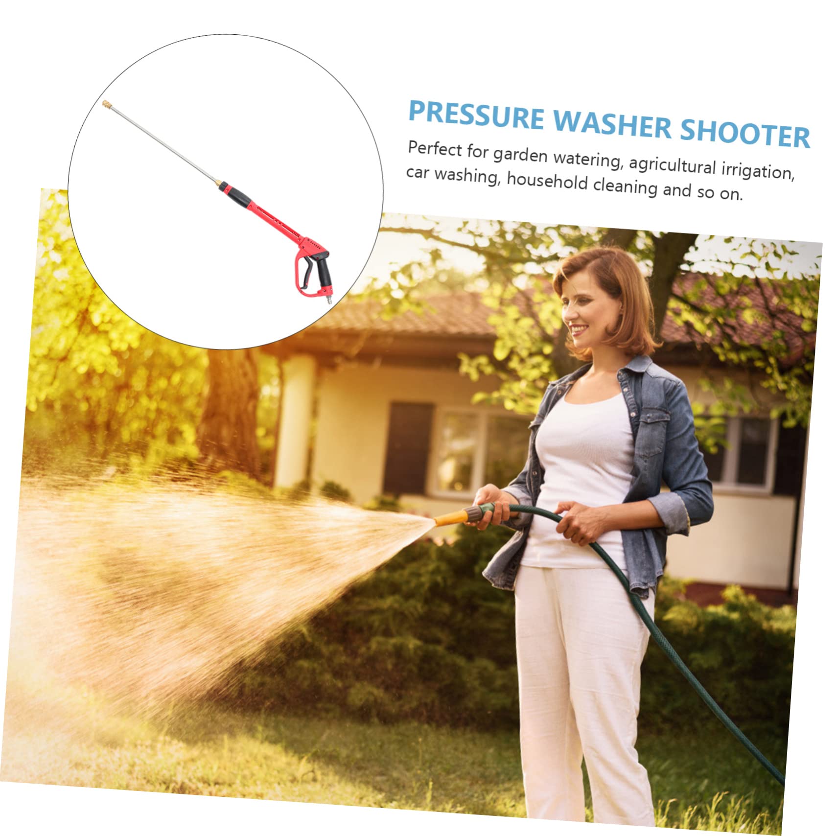 Limpiadora De Alta Presión con De Riego Varilla Extensible para Hidrolavadoras Resistente y Duradera
