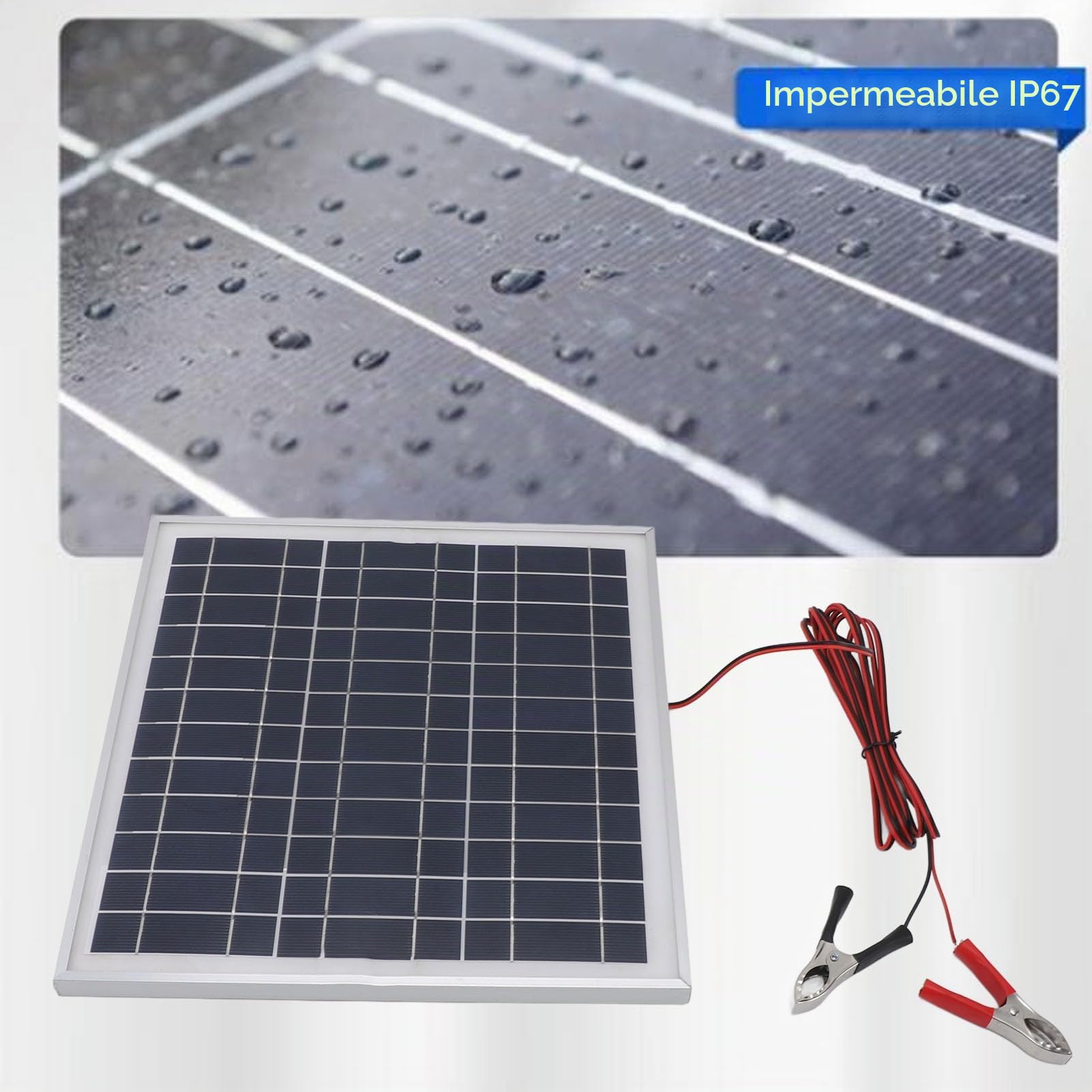 50W 18V Pannello Solare, Caricatore Monocristallino del Pannello Solare del Silicio per il Campeggio del Camion Marino del Rimorchio della Barca di Automobile Rv