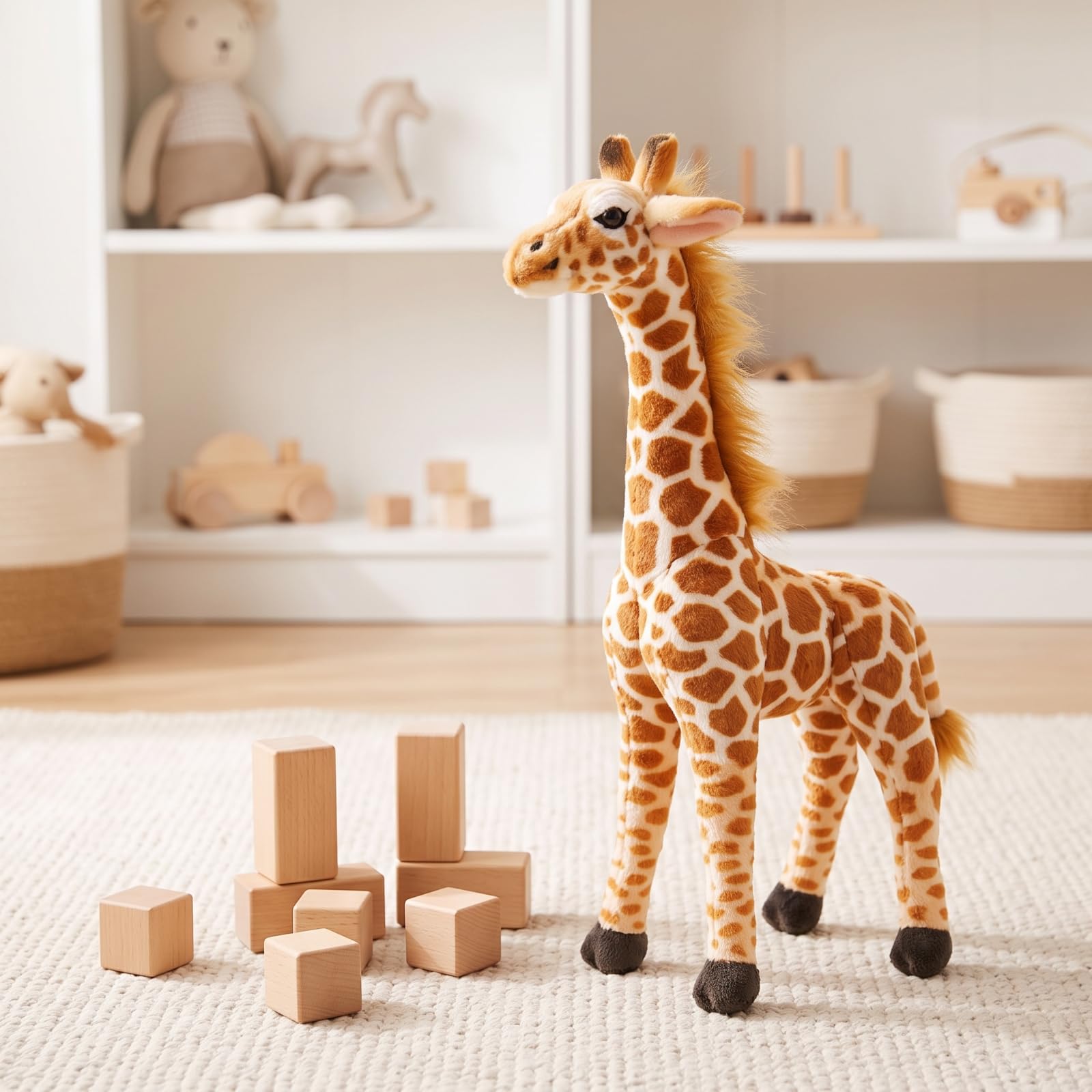 Milageto Peluche Girafe Réaliste, 70CM