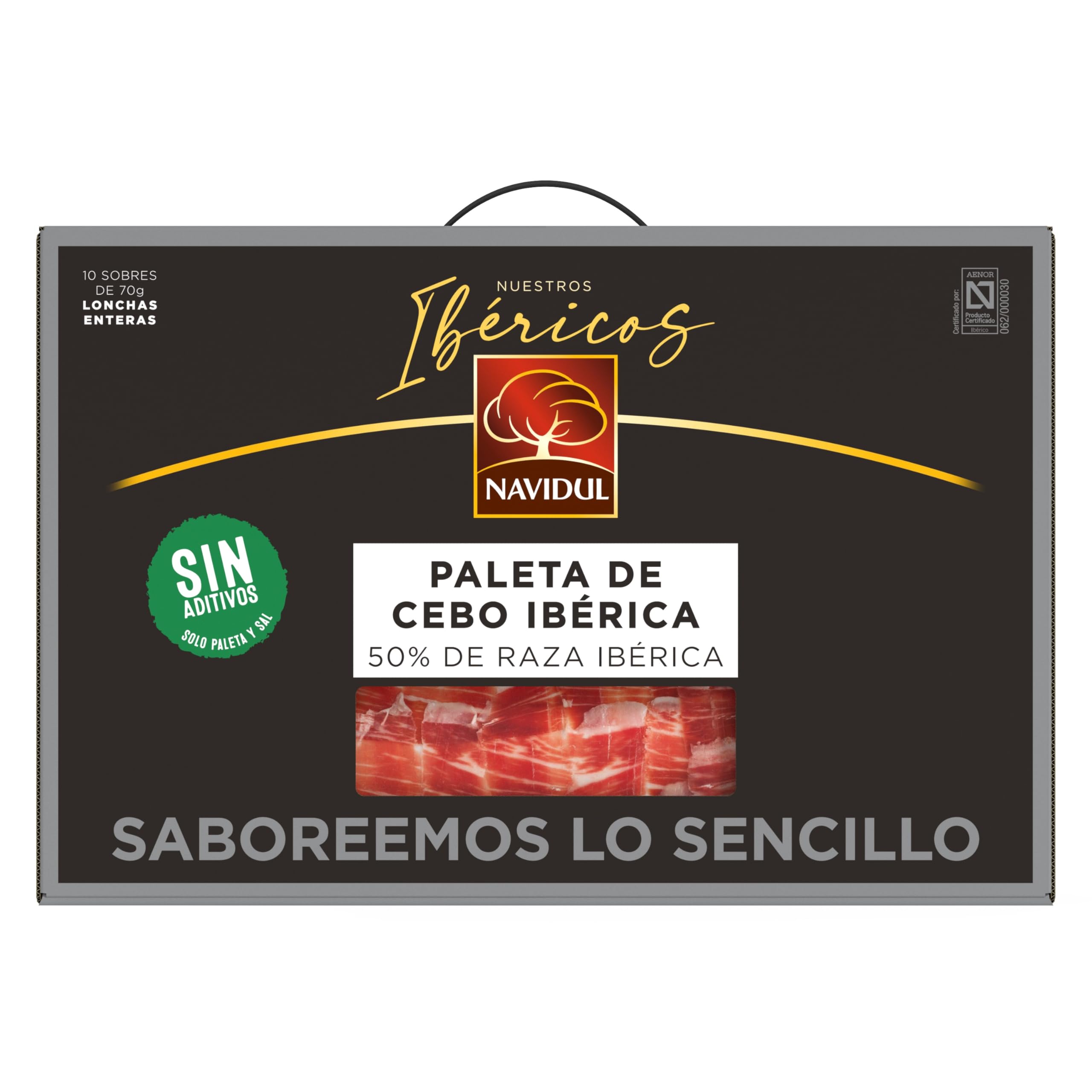 Navidul Maletín Paleta de Cebo Ibérica Freshpack 10x70g 700g