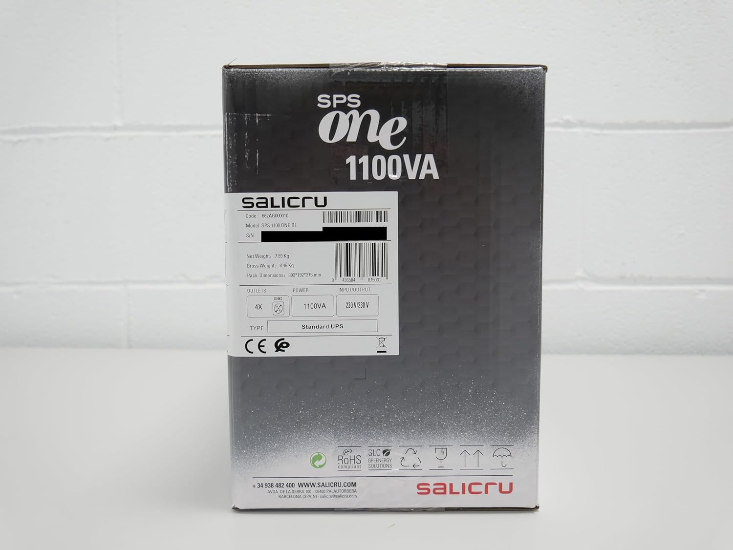 Salicru 662AG000010 600 W 1100 VA Interactive UPS System