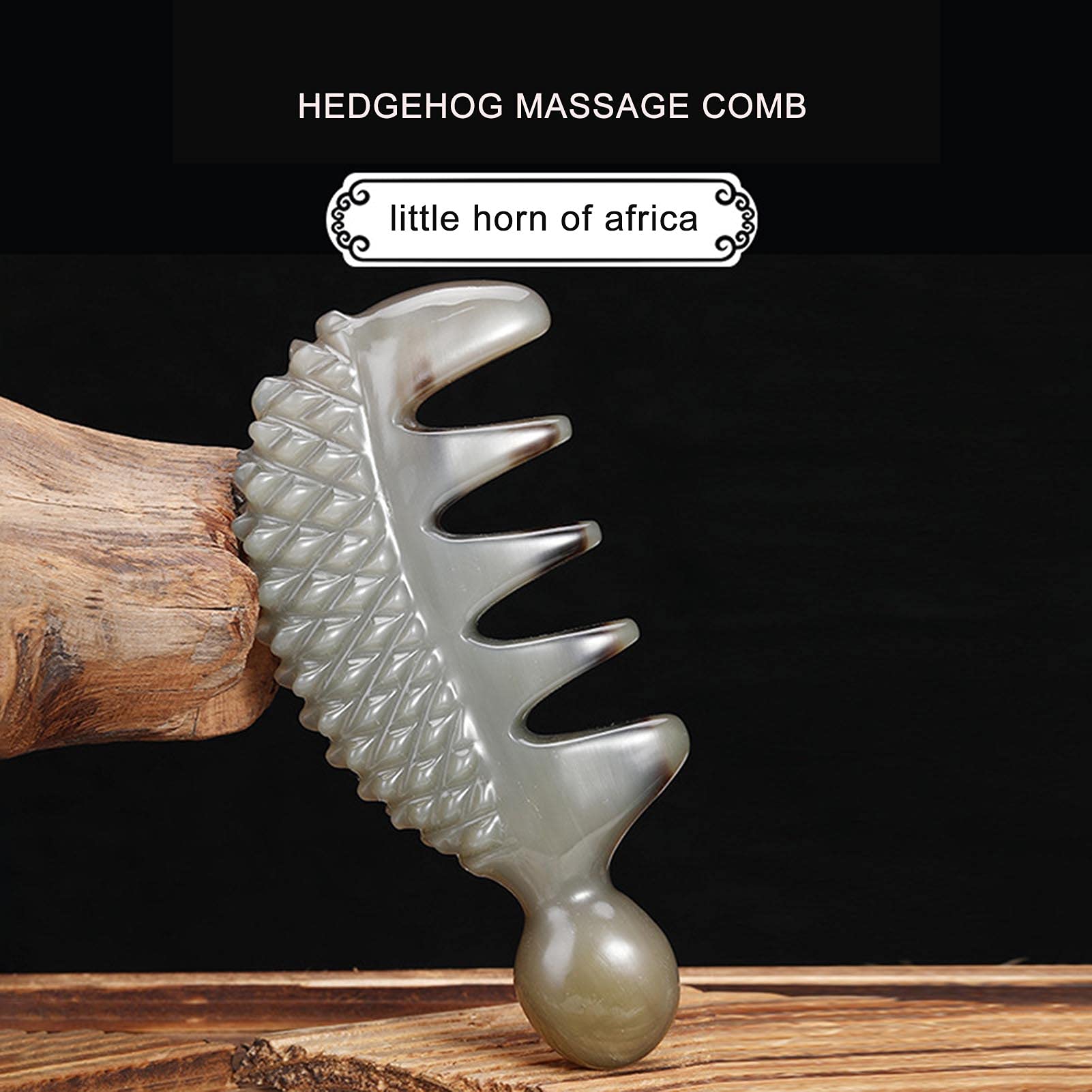 Pettine Per Corno, Piccolo Corno Pettine Per Massaggio Naturale, Pettine Per Capelli, Pettine Per Denti Antistatico Per La Maggior Parte Dei Tipi Di Capelli (thickness over 1.5cm)