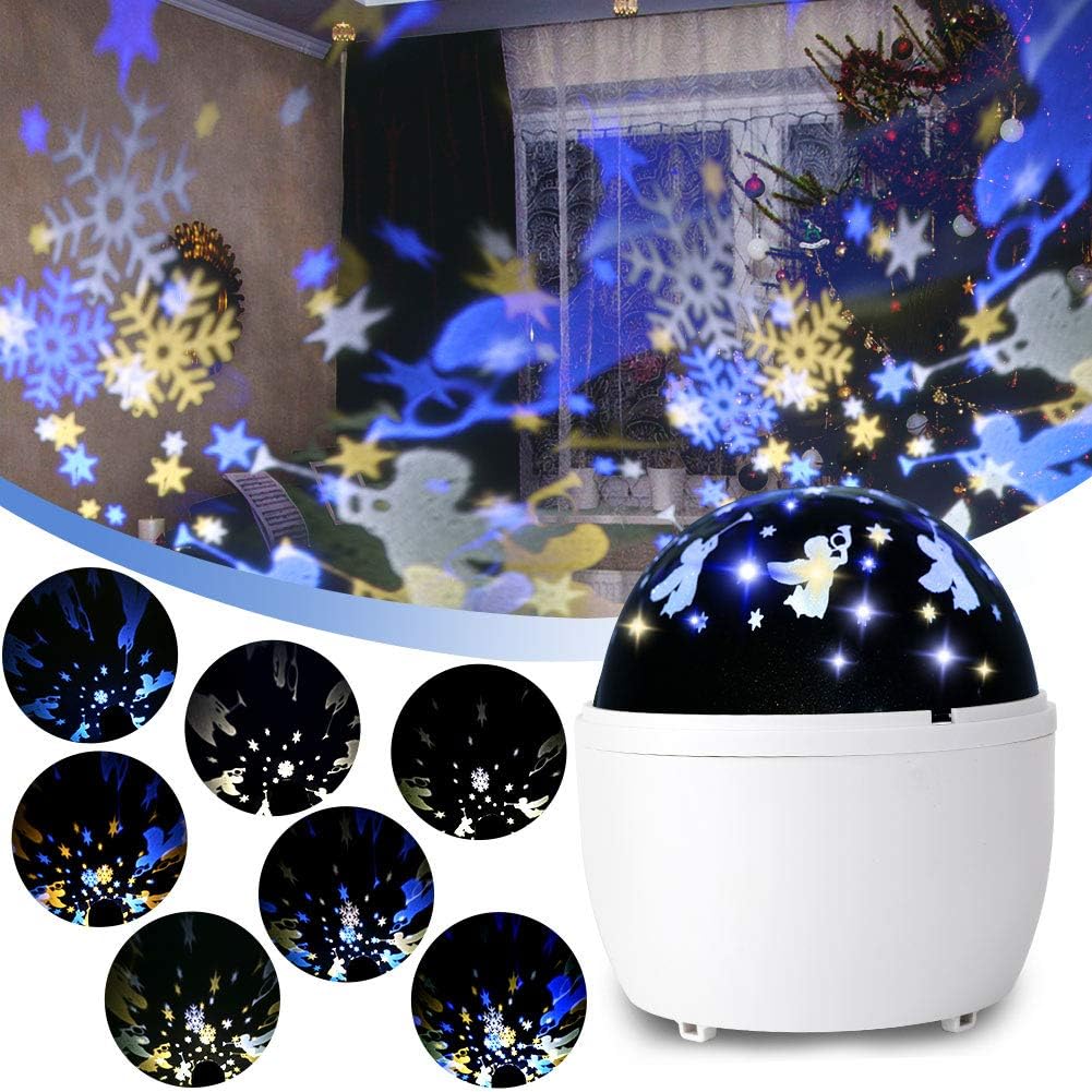 AerWo Moon Star Projector Night Light for Kids with Timer, Galaxy Projector with 21 Modes Changing+360 Rotation, Star Light Projector for Bedroom, Best Gifts for 1-14 Year Old Girls Boys
