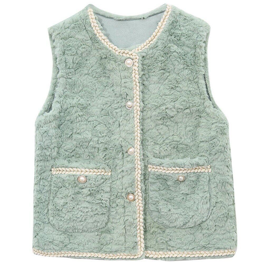 Gilet d'hiver sans manches femme chaud léger automne avec poche