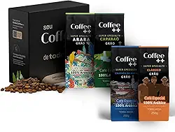 Kit 4 Pacotes Café Especial Em Grãos Coffee Mais Clássico, Caparaó, Chapada e Arara