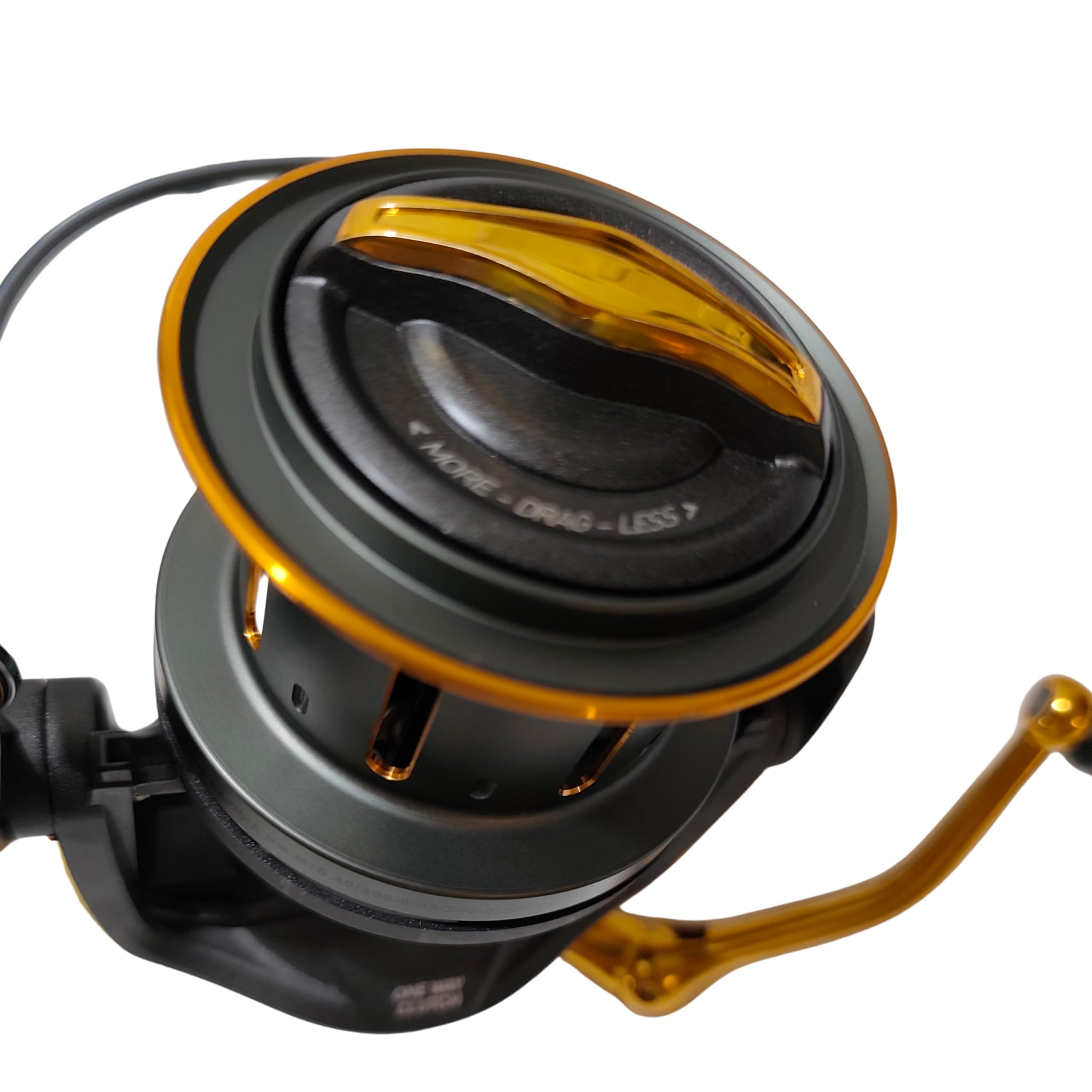 Moulinet Infernal 10000 - Moulinet Surfcasting de mer | Frein en carbone 16 kg | 7+1 BB INOX | Ratio 4.6:1 | Worm Shaft | Bobine aluminium + extra graphite | Anti-Reverse