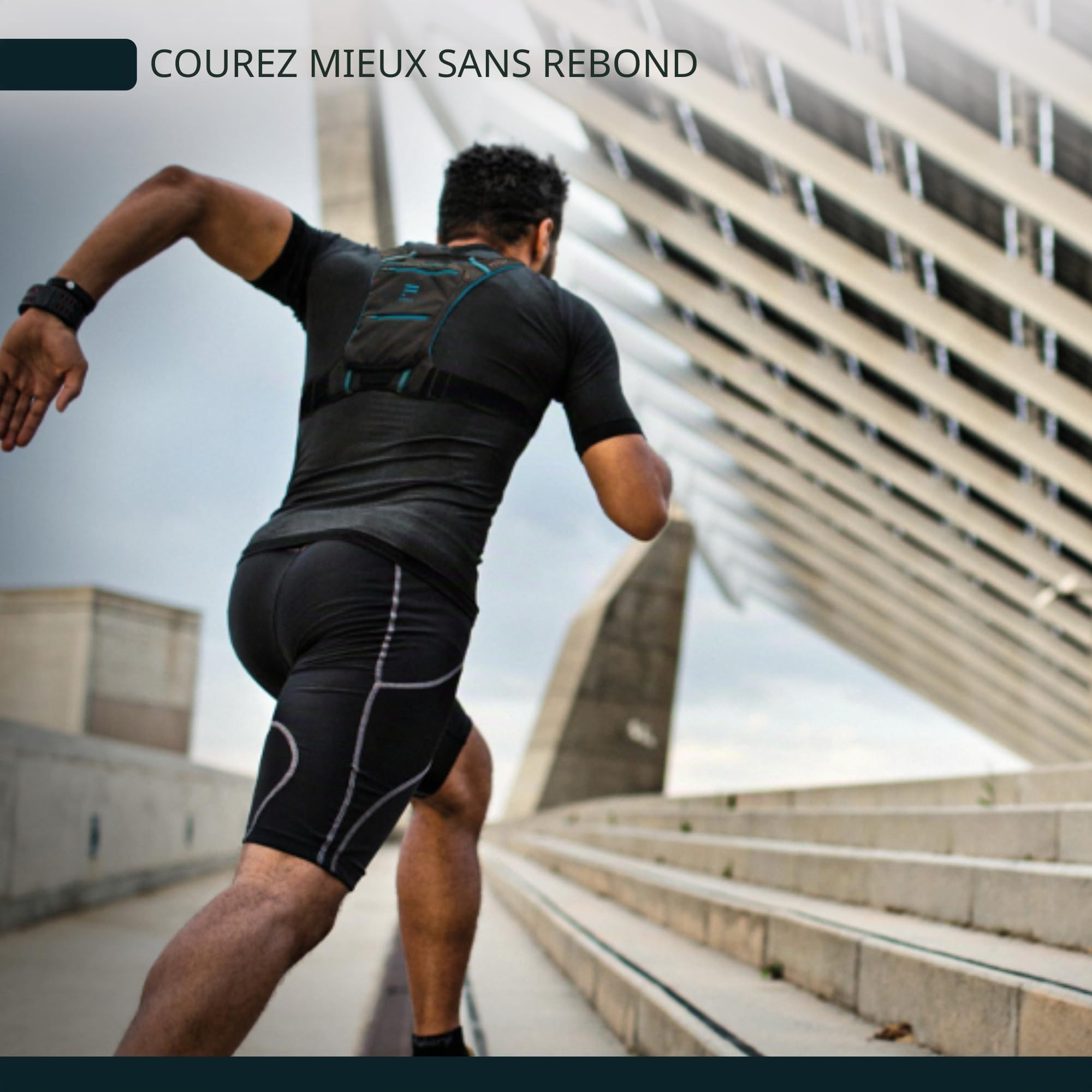 FITLY Minimalist Running Pack | Sac à Dos de Running Porte téléphone, Rangement, Ceinture Thoracique | Transport d'objets personnels | Matériel de Running Unisexe | Sac de Running léger