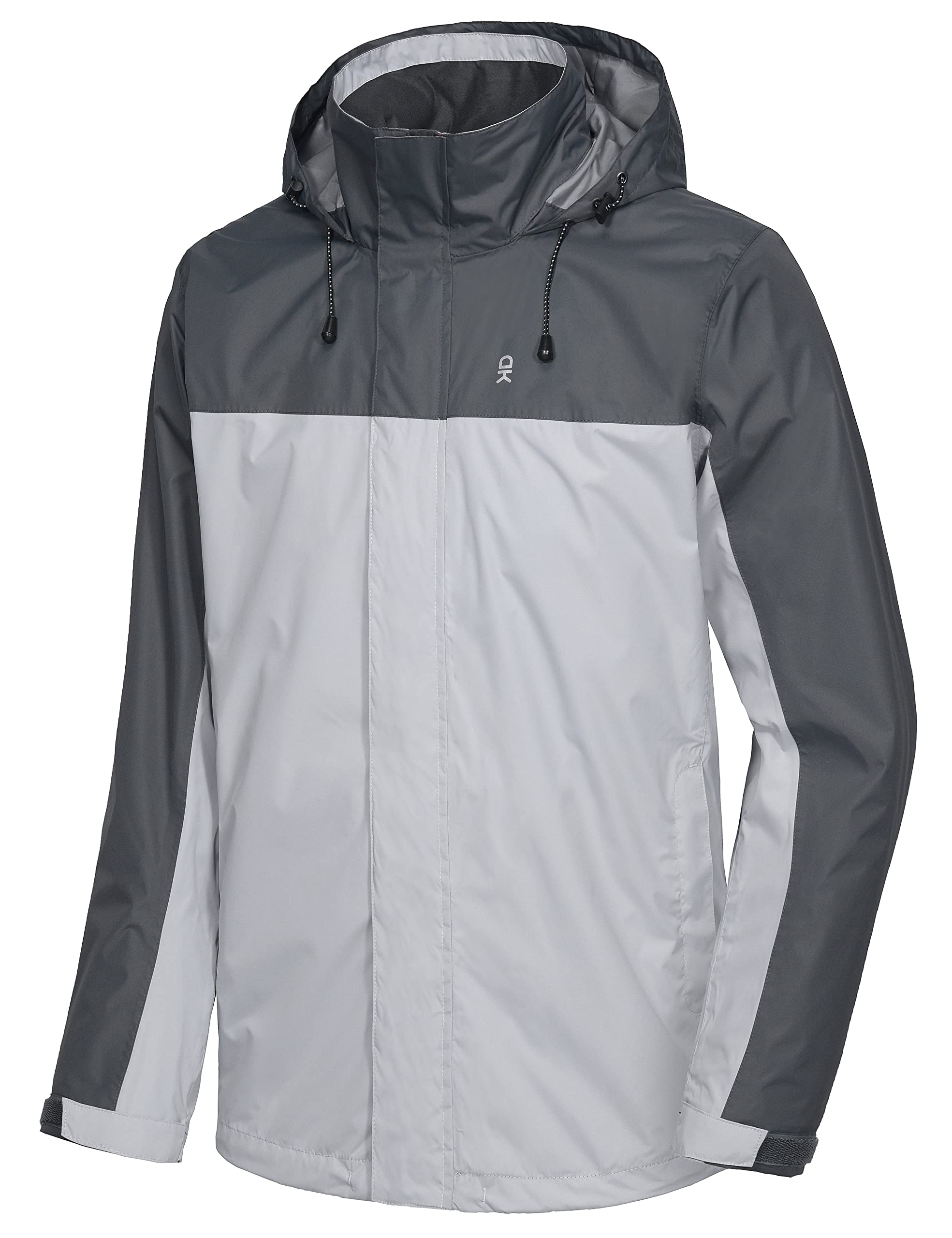 Little Donkey Andy Mens Waterproof Rain Jacket Outdoor Lightweight Rain Shell Coat for Hiking Golf Travel