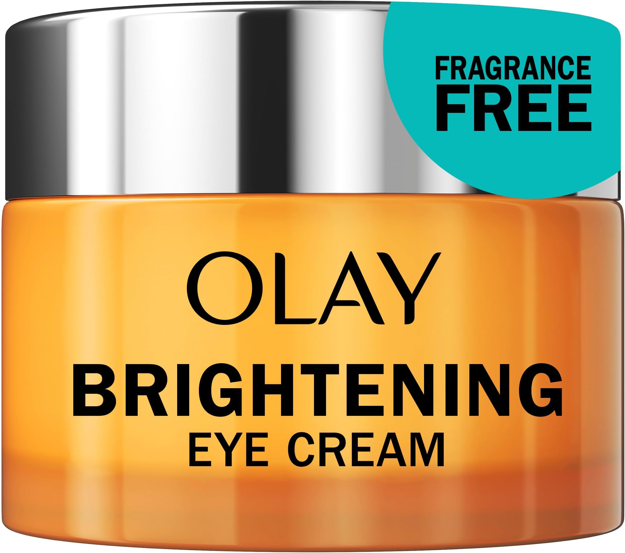 Brightening Eye Cream with Vitamin C, Fragrance-Free Hydrating Under Eye Cream for Dark Circles and Dull Skin, Lightweight Eye Cream with Peptides and Vitamin B3, 0.5 oz