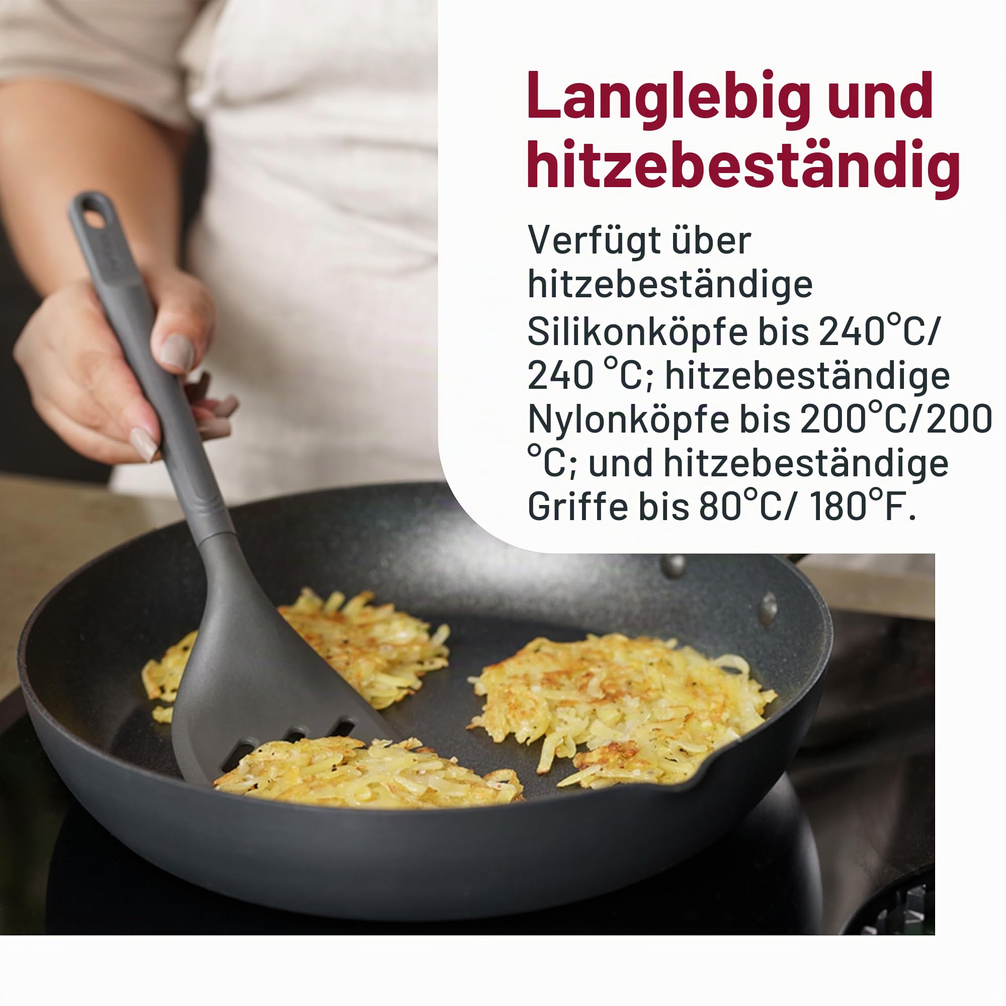Zyliss 5-teiliges Silikon Küchenhelfer Set mit Aufbewahrung, Kratzt Nicht | Inkl. Suppenkelle, Pfannenwender, Spatel, Kochlöffel, Behälter, Hitzebeständig, Küchenutensilien, Spülmaschinenfest